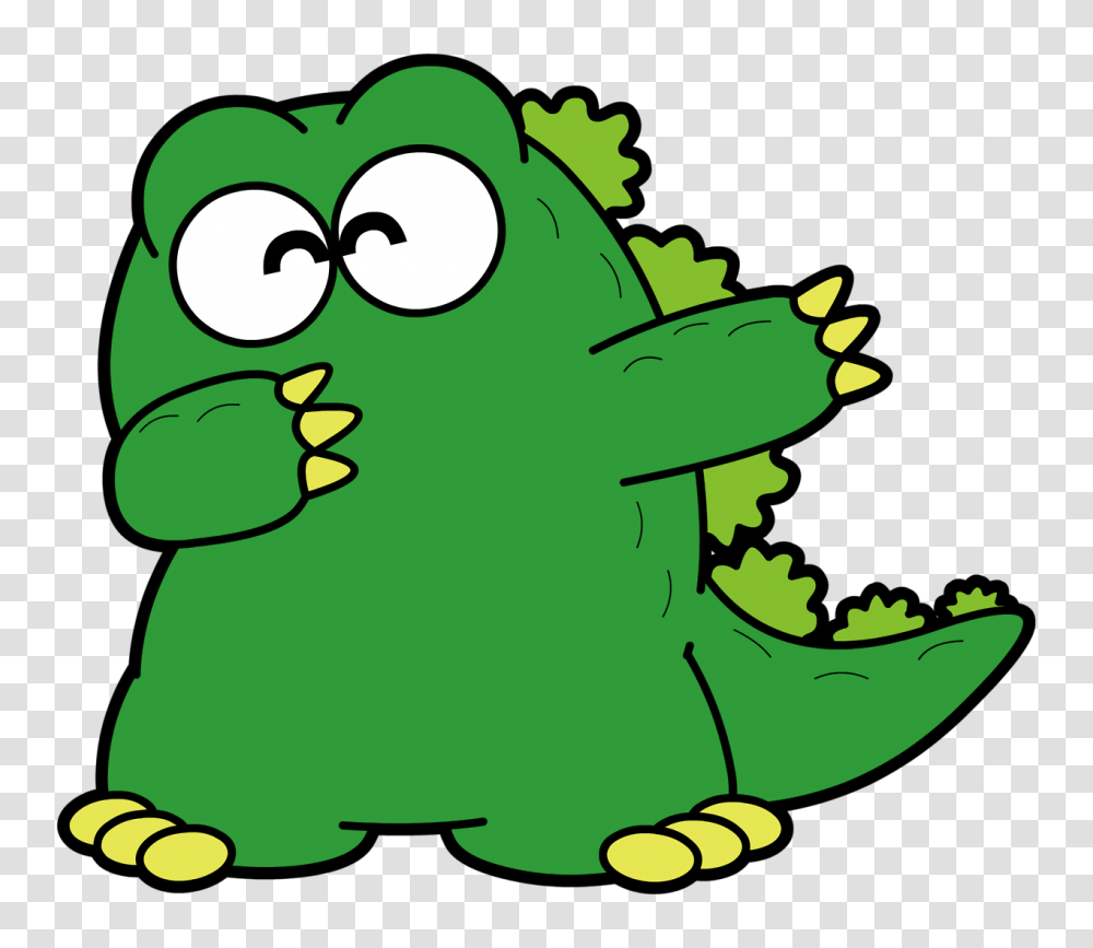 Godzilland Godzilla Dabbing Godzilla Know Your Meme, Green, Plant, Animal, Leaf Transparent Png