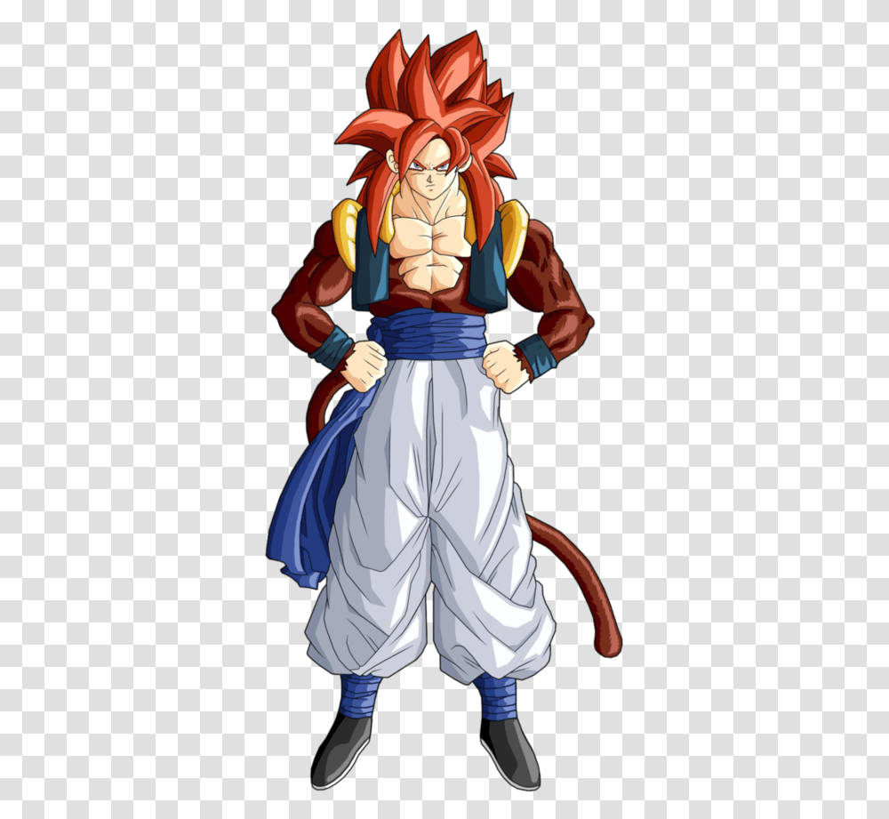 Gogeta Super Saiyan 4 Dragon Ball Gt Dragon Ball Gt Gogeta Super Sayen 4, Comics, Book, Person, Human Transparent Png