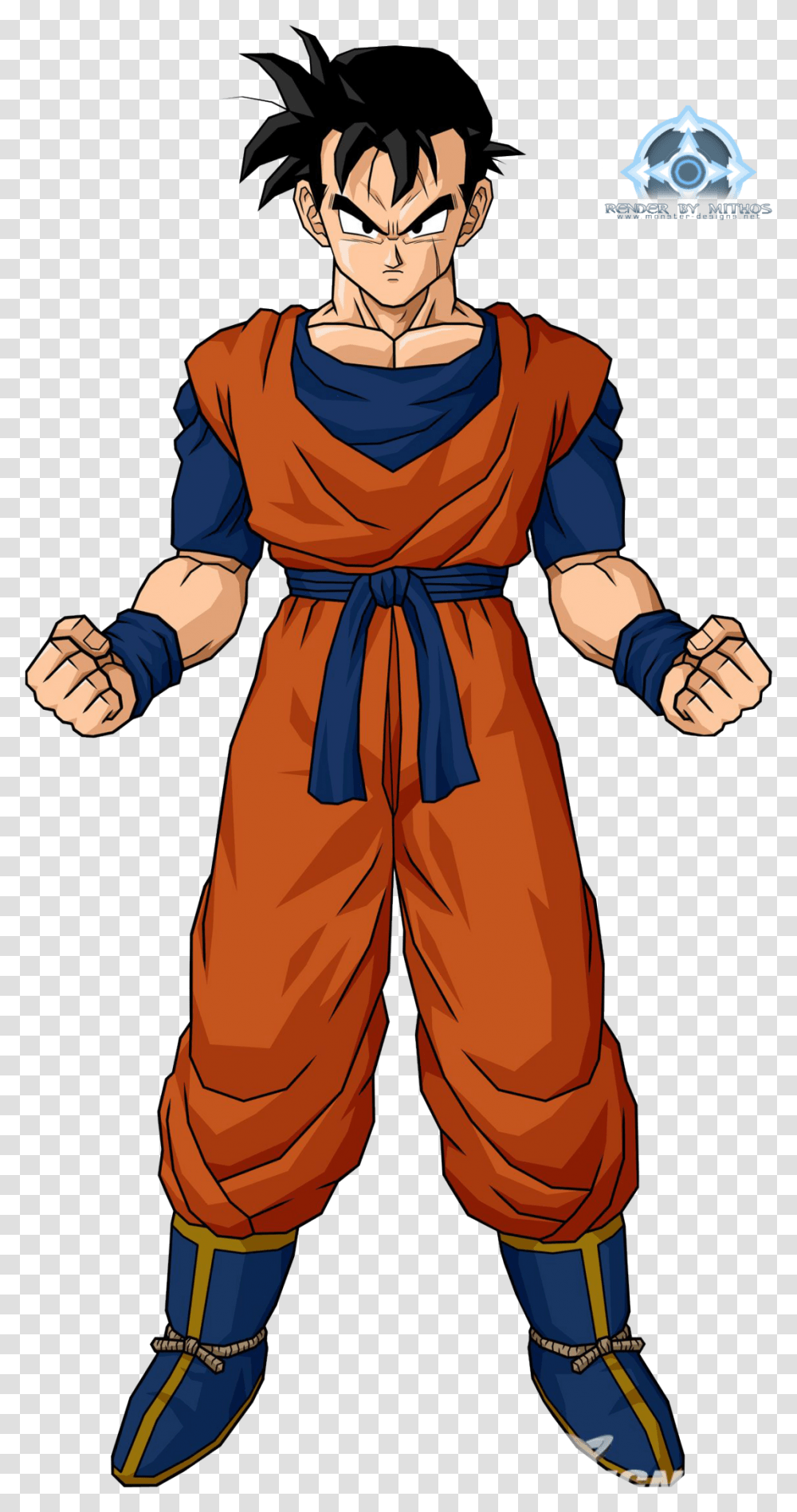 Gohan In Goku Clothes Download Dragon Ball Z Gohan, Person, Costume, Hand Transparent Png