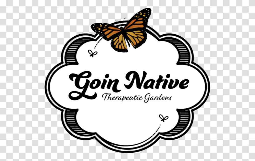 Goin Native Cloud Logo Butterfly, Monarch, Insect, Invertebrate, Animal Transparent Png