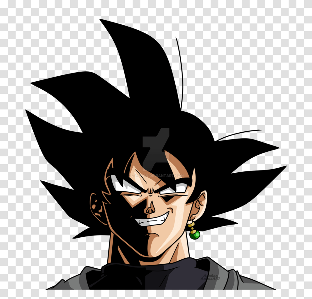 Goku Black Face With Black Shades, Manga, Comics, Book, Person Transparent Png