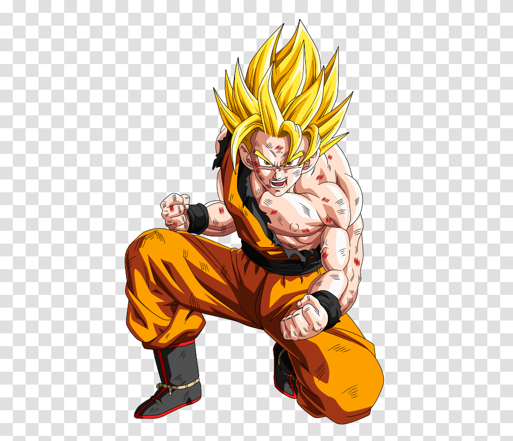 Goku Clipart Super Saiyan2 Dragon Ball Ssj1 Goku, Comics, Book, Manga, Person Transparent Png