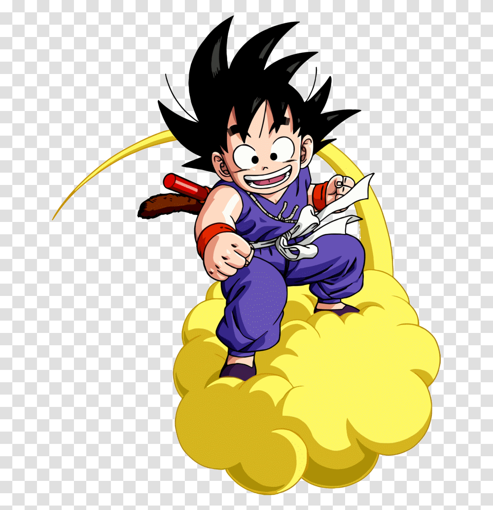Goku En La Nube Voladora Clipart Goku Dragon Ball, Manga, Comics, Book Transparent Png
