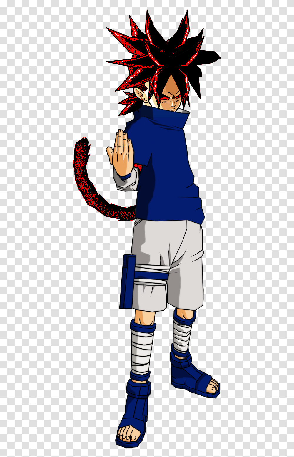 Goku Fused With Sasuke, Person, Hand, Sleeve Transparent Png
