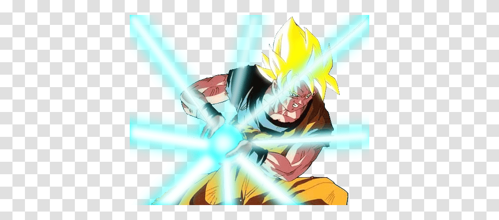 Goku Lanzando Kamehameha Image, Person, Human Transparent Png