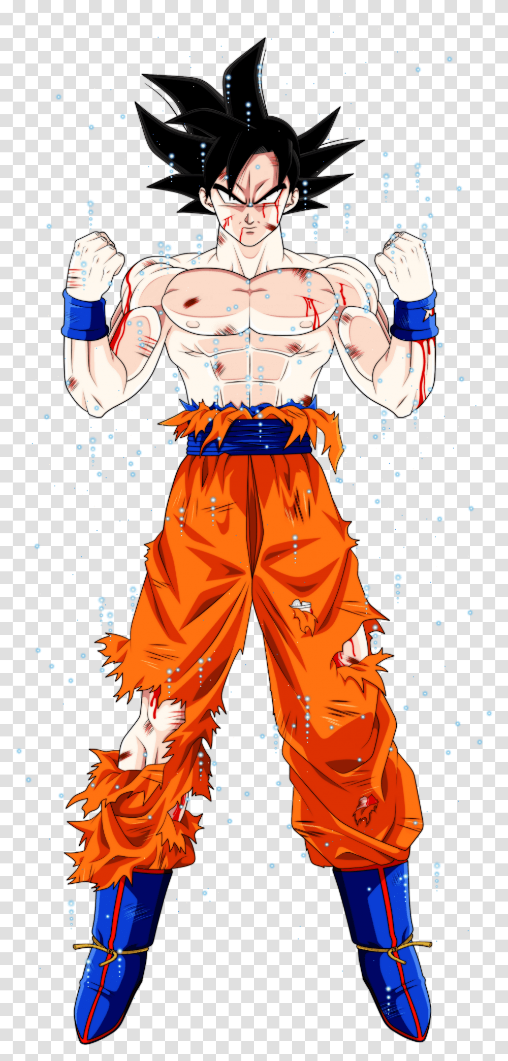 Goku Lastimado Goku Ultra Instinto Vector, Person, Drawing Transparent Png