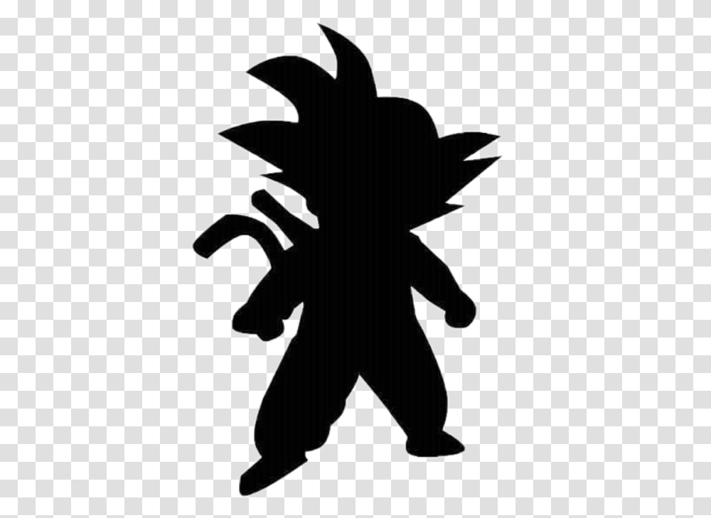 Goku, Silhouette, Stencil, Logo Transparent Png