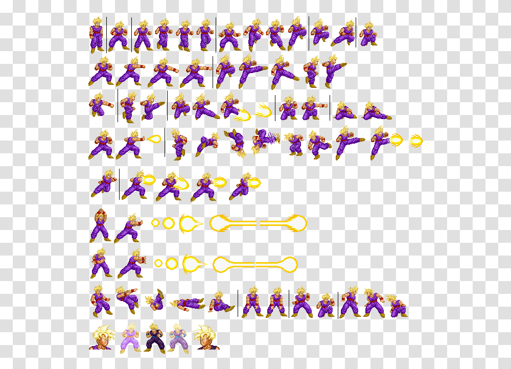 Goku Sprite Sheet, Confetti, Paper, Rug Transparent Png