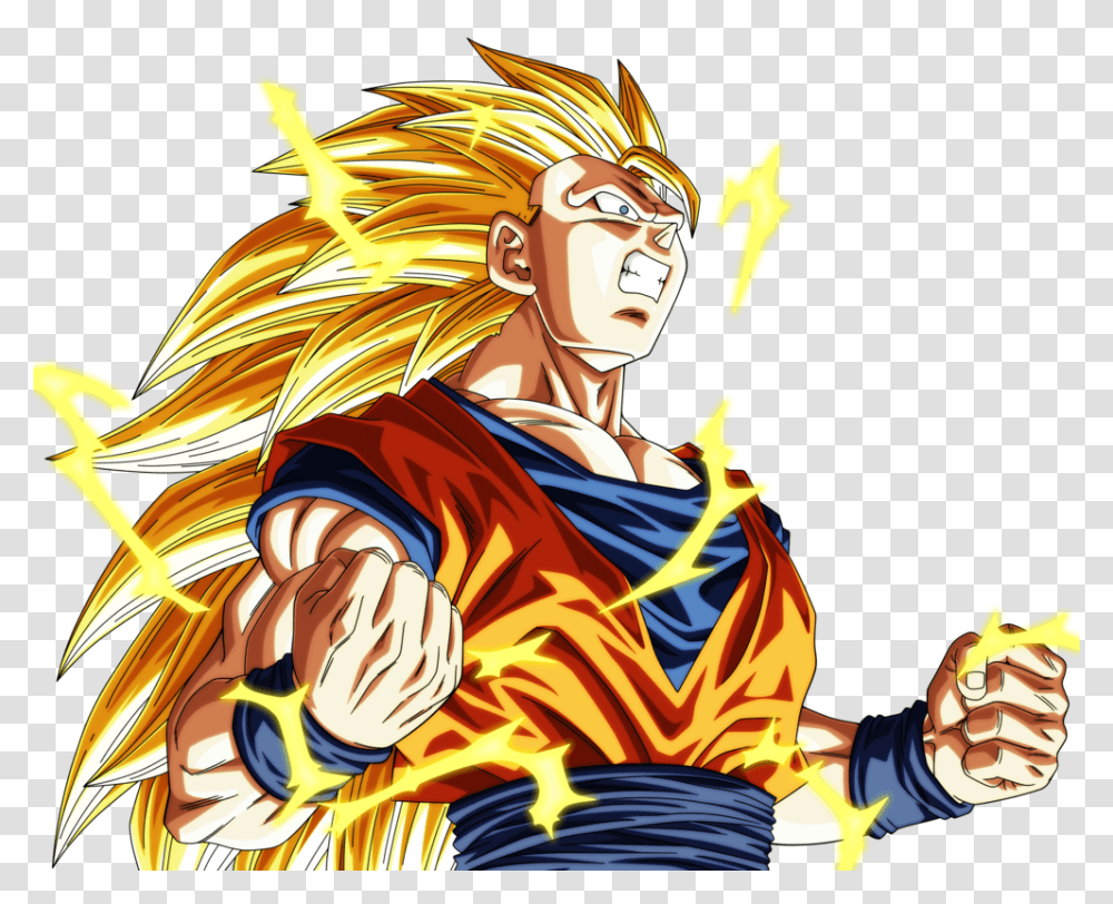 Goku Ssj 3 By Victormontecinos, Comics, Book Transparent Png