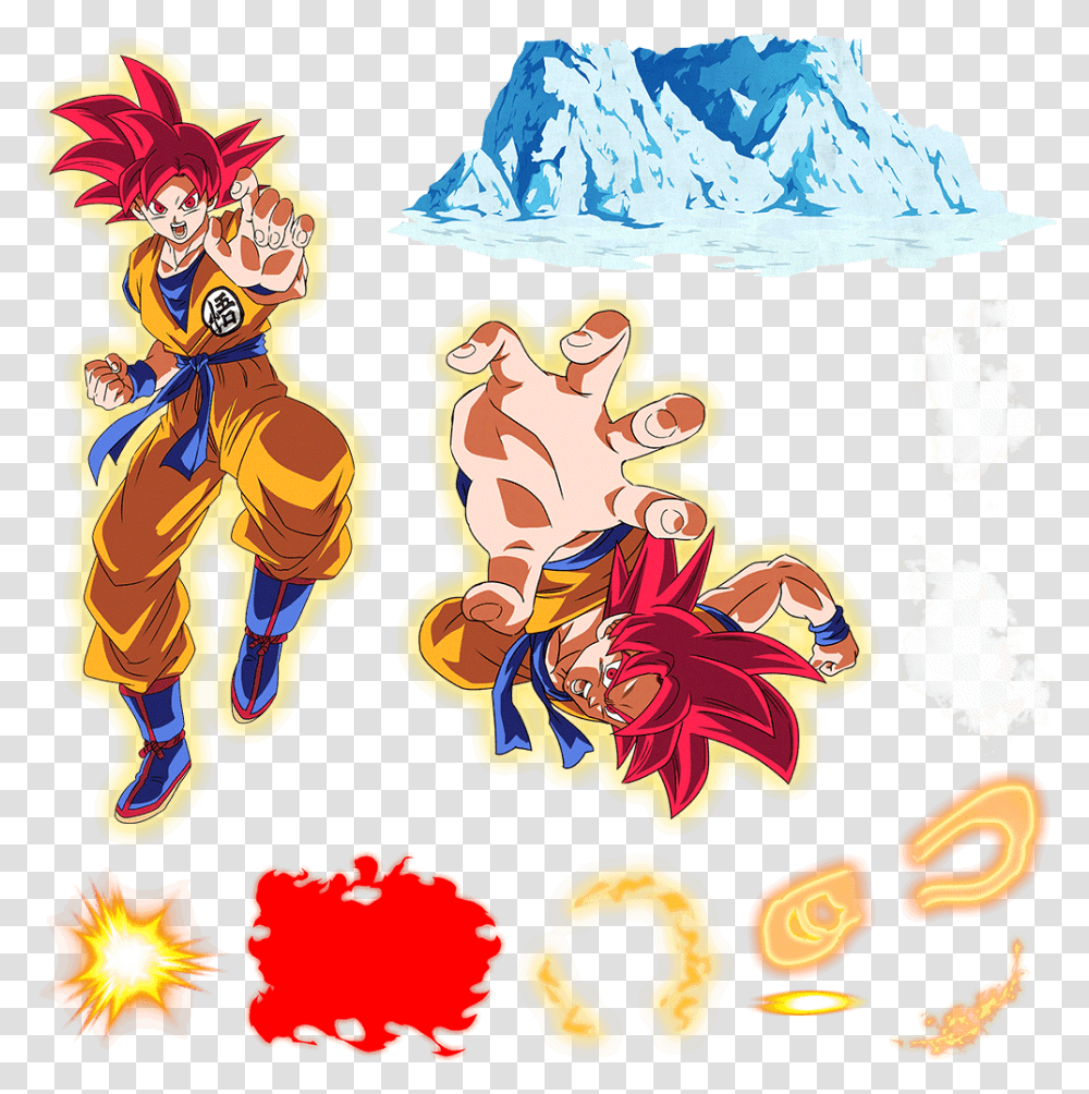 Goku Ssj God, Nature, Ice, Outdoors, Snow Transparent Png