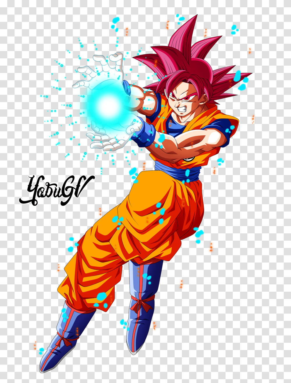 Goku Ssj God Red, Costume, Person Transparent Png