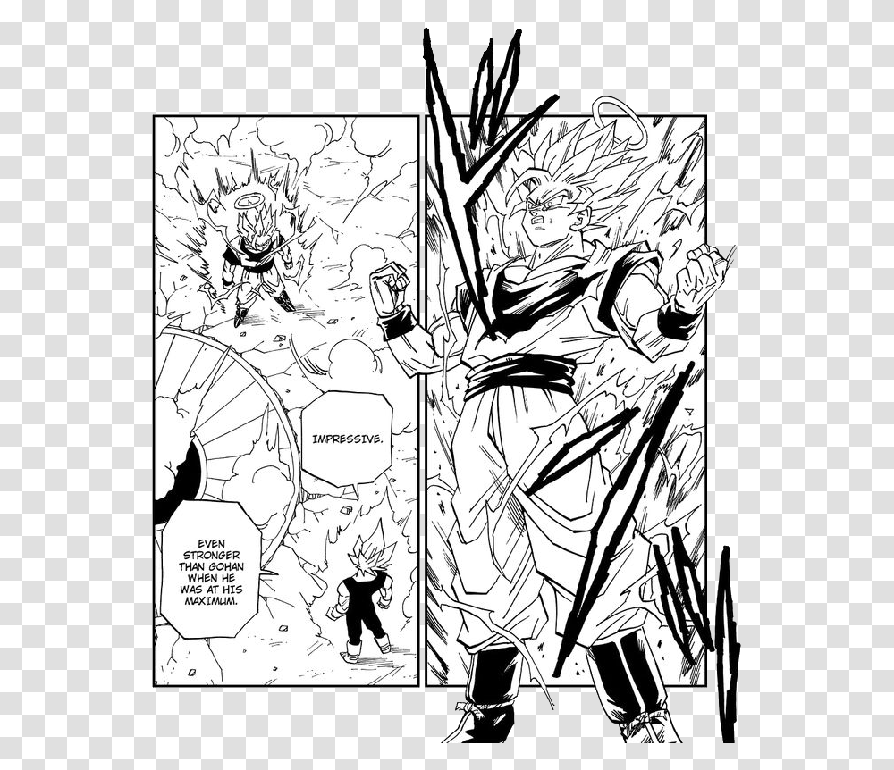 Goku Stronger Than Gohan Vs Cell Mistranslation, Comics, Book, Manga, Painting Transparent Png