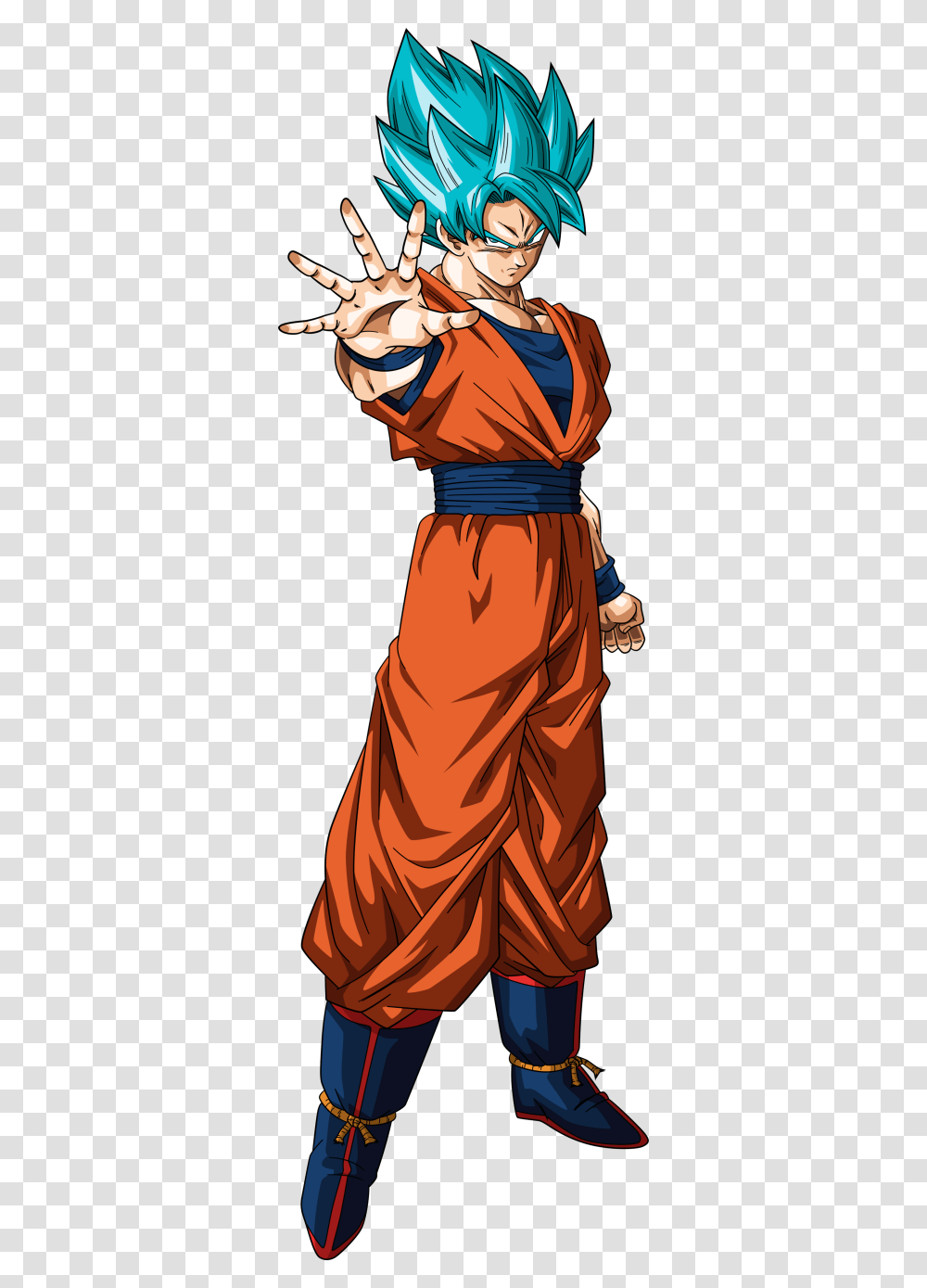 Goku Super Saiyajin Blue, Person, Evening Dress, Robe Transparent Png
