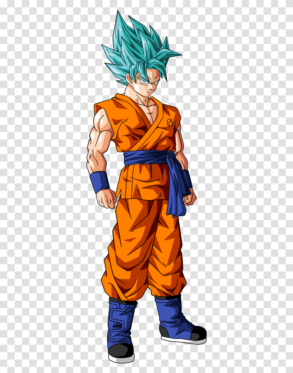 Goku Super Saiyan Blue Full Body, Person, Monk, Fashion Transparent Png