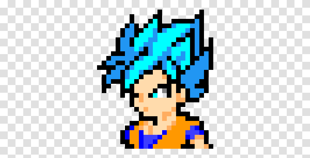Goku Super Saiyan Blue Pixel, Rug Transparent Png