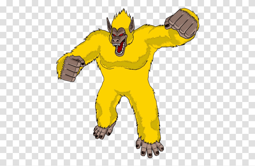 Goku Super Saiyan Great Ape Download Great Ape Vegeta Coloring Page, Hand, Fist Transparent Png