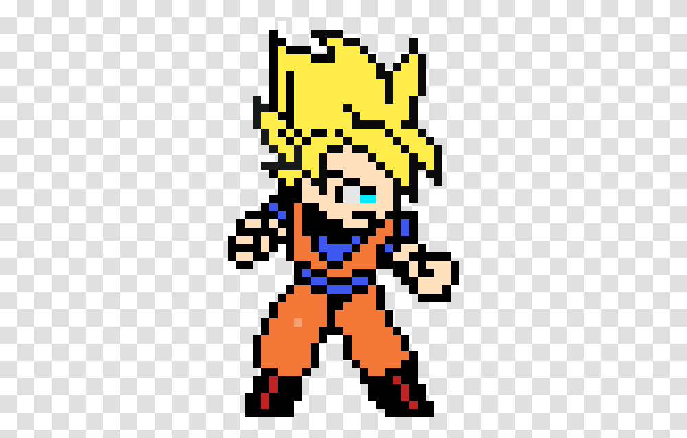 Goku Super Saiyan Pixel Art, Rug Transparent Png