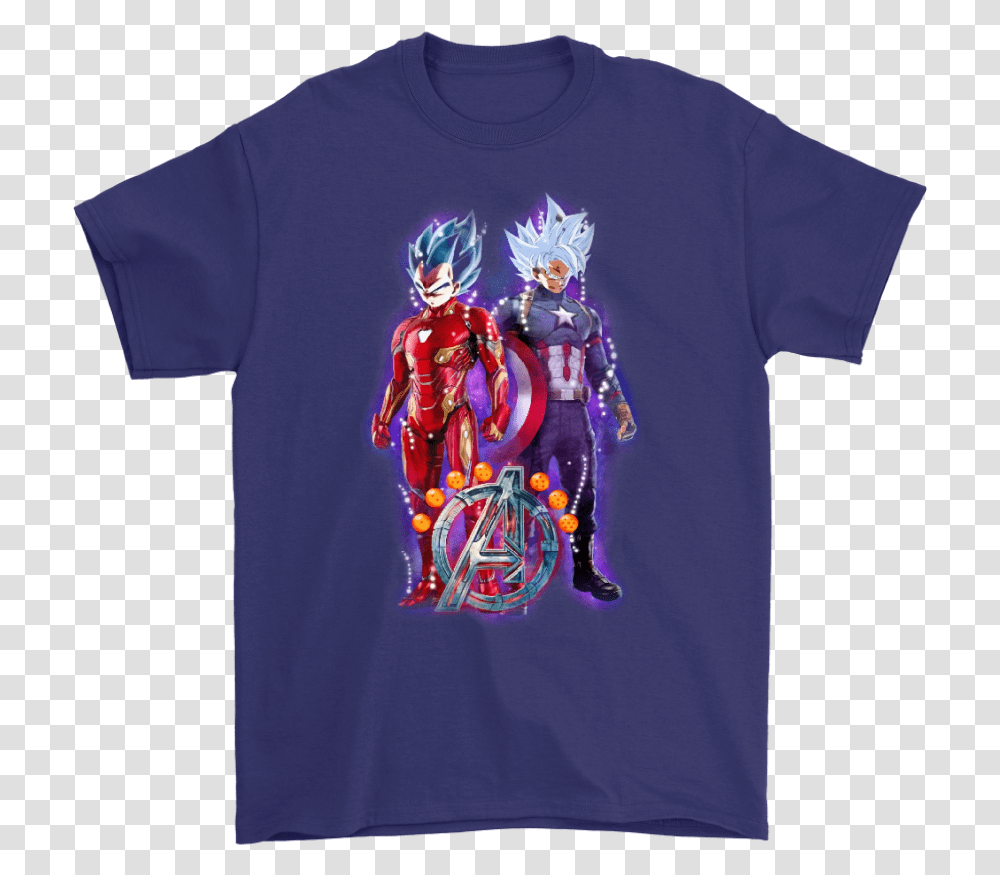 Goku Vegeta The Avengers Dragon Ball Mashup Shirts Illustration, Apparel, T-Shirt, Person Transparent Png