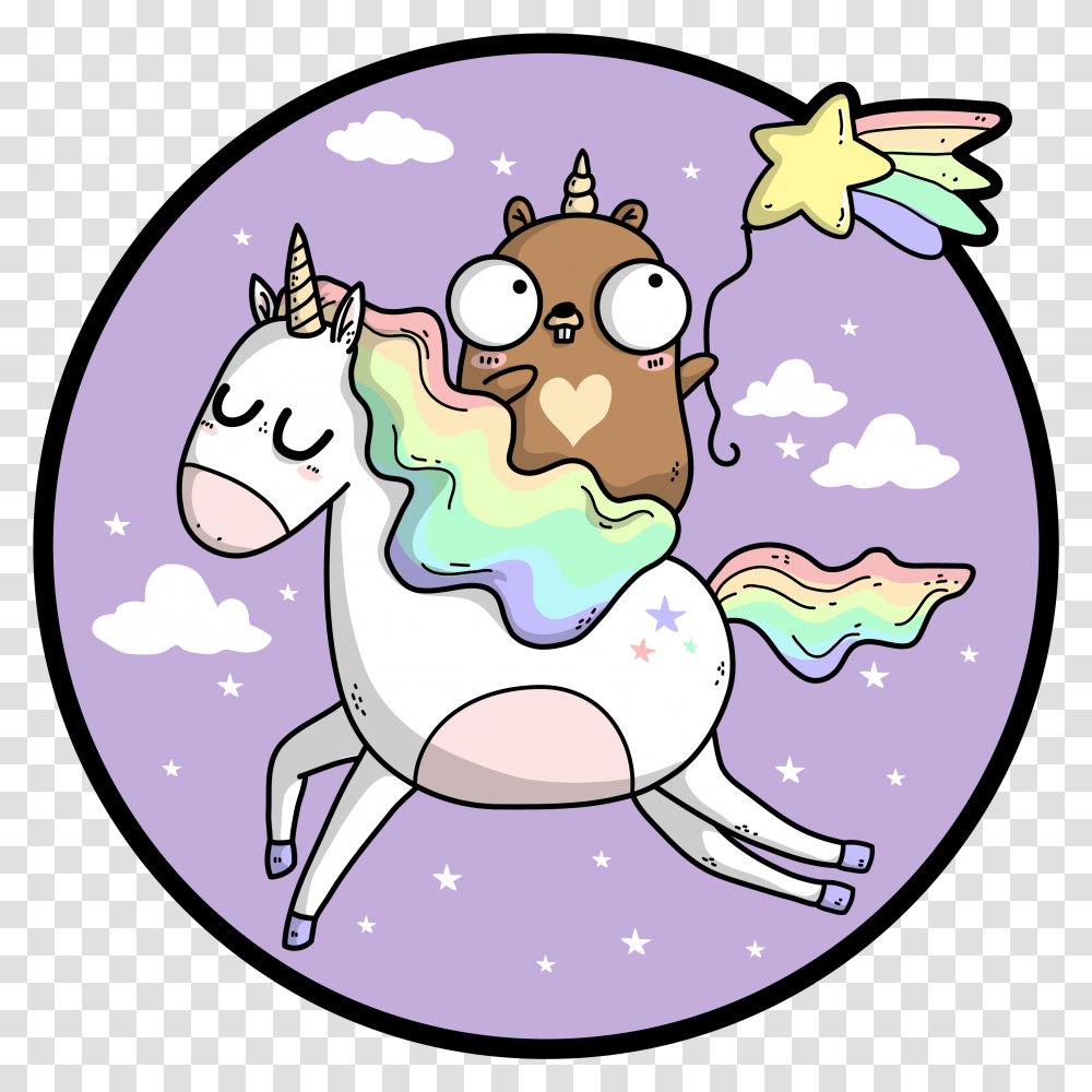 Golang Gopher Unicorn, Nature, Outdoors, Sphere, Painting Transparent Png