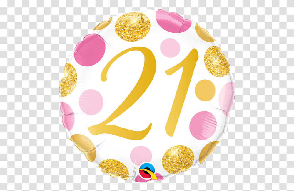 Gold 21st Birthday 21st, Birthday Cake, Dessert, Food, Confetti Transparent Png