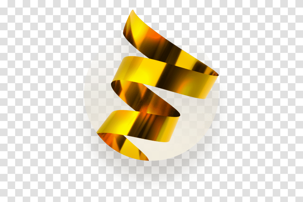 Gold 3d Confetti Spiral Kit Bangle, Lamp Transparent Png