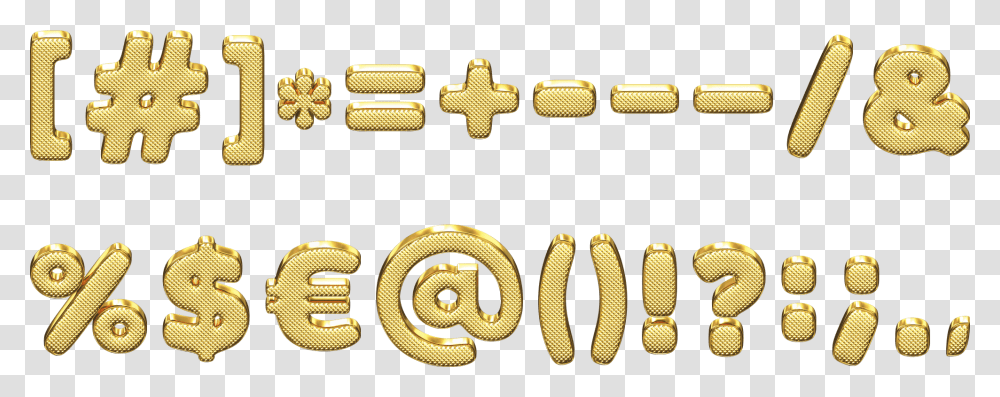 Gold 3d Font Alphabet Gold, Number, Word Transparent Png