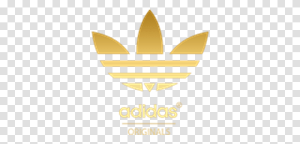 Gold Adidas Logo Gold Adidas Logo, Symbol, Emblem, Paper, Trademark Transparent Png