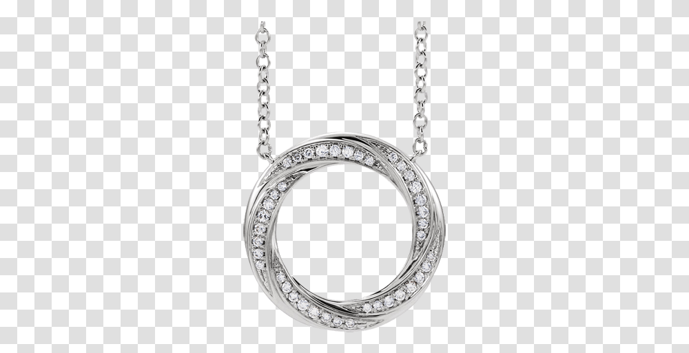 Gold Amp Diamond Circle Necklace Locket, Pendant, Gemstone, Jewelry, Accessories Transparent Png