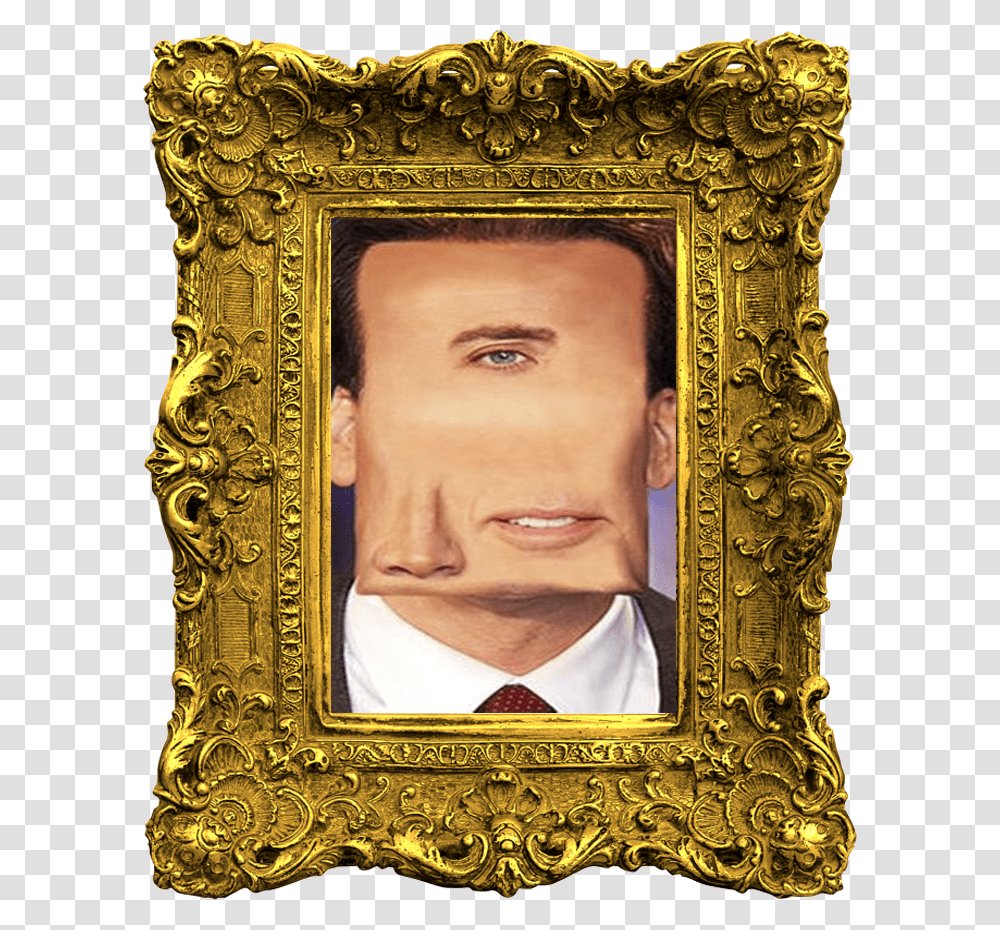 Gold Ancient Frame Old Picture Frame, Face, Person, Painting Transparent Png