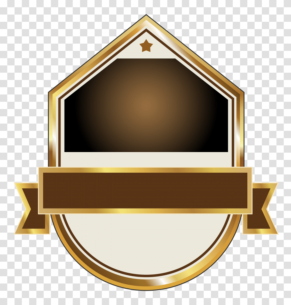 Gold And Brown Label Clipart, Lighting, Lamp, Housing Transparent Png