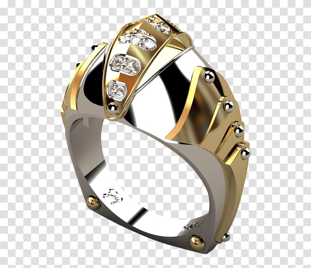 Gold And Diamond Knights Vision Mens Ring Artful Jeweler, Jewelry, Accessories, Accessory, Goggles Transparent Png