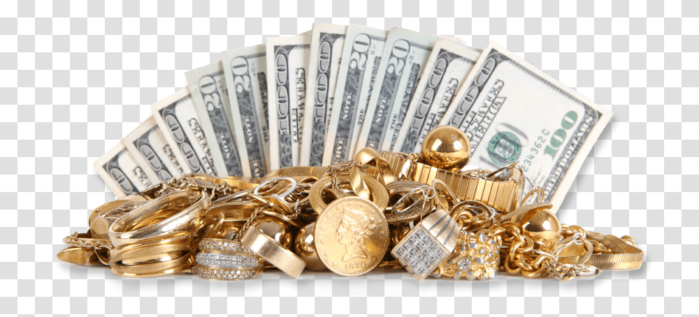 Gold And Diamonds, Money, Dollar, Treasure Transparent Png