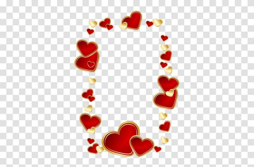 Gold And Red Hearts Decoration Clipart Picture Scrapbooking, Alphabet, Ampersand Transparent Png