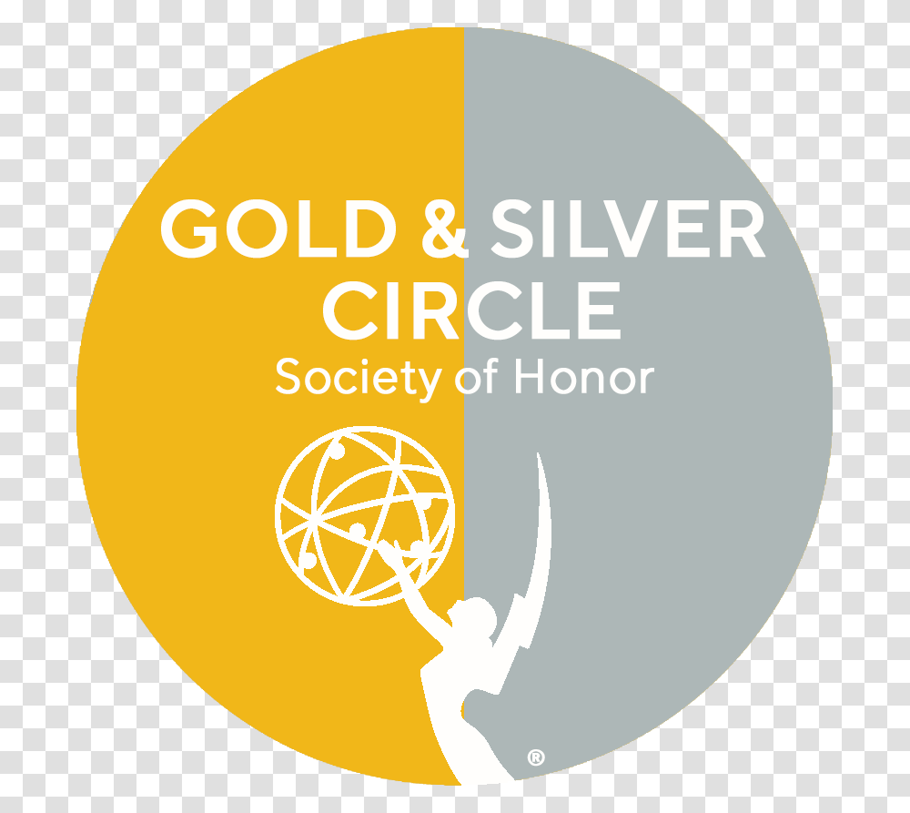 Gold And Silver Circle Awards Logo Circle, Label, Advertisement, Poster Transparent Png