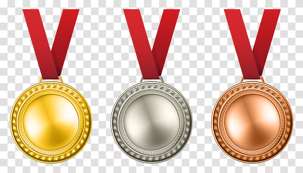 Gold And Silver Medal, Trophy, Gold Medal Transparent Png