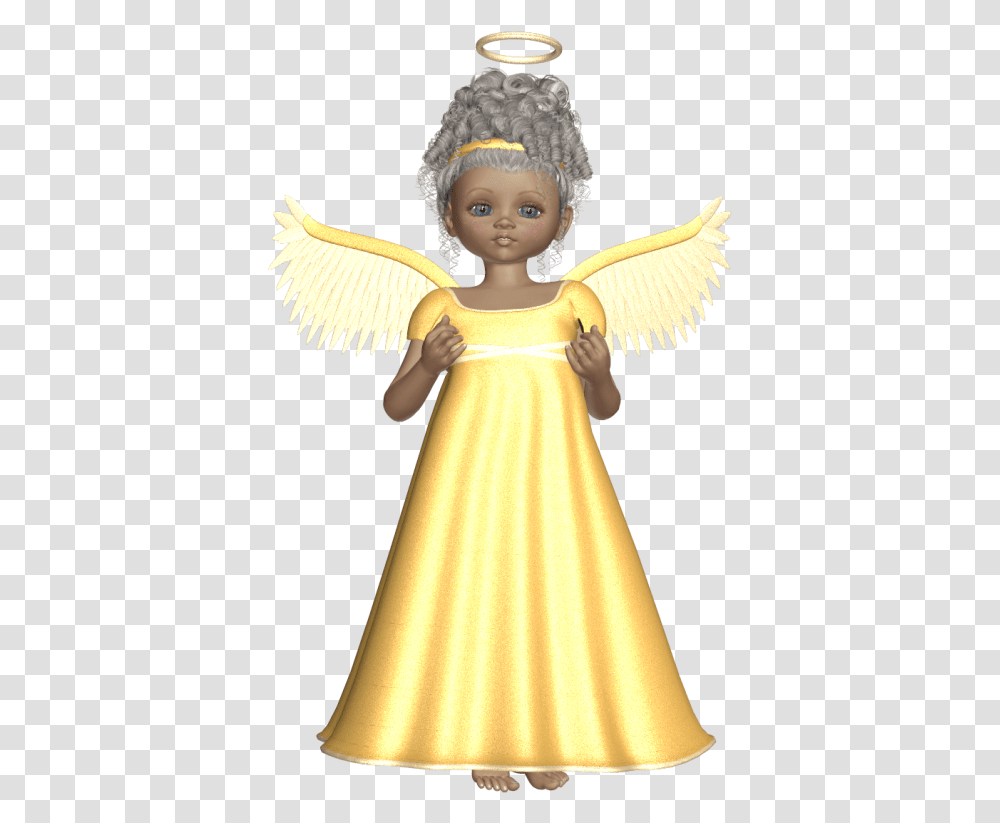 Gold Angels Angel, Doll, Toy, Person, Human Transparent Png