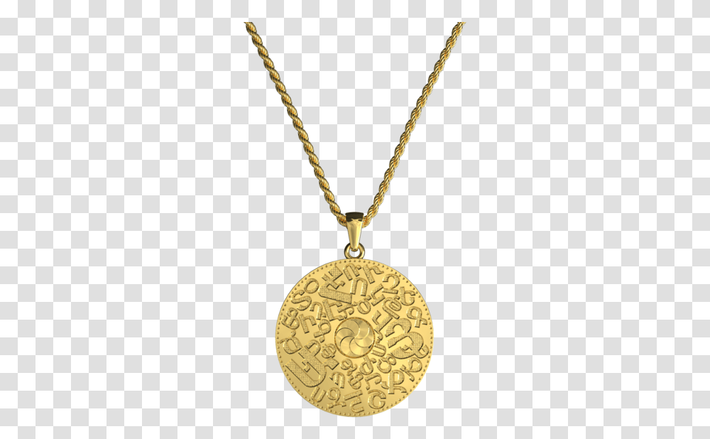 Gold Armenian Alphabet Necklace, Locket, Pendant, Jewelry, Accessories Transparent Png
