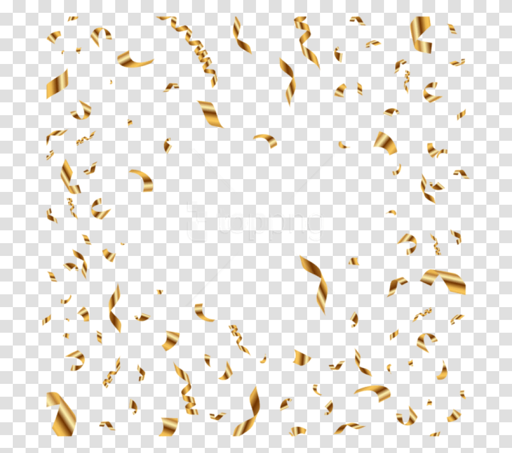 Gold Background Confetti, Paper Transparent Png