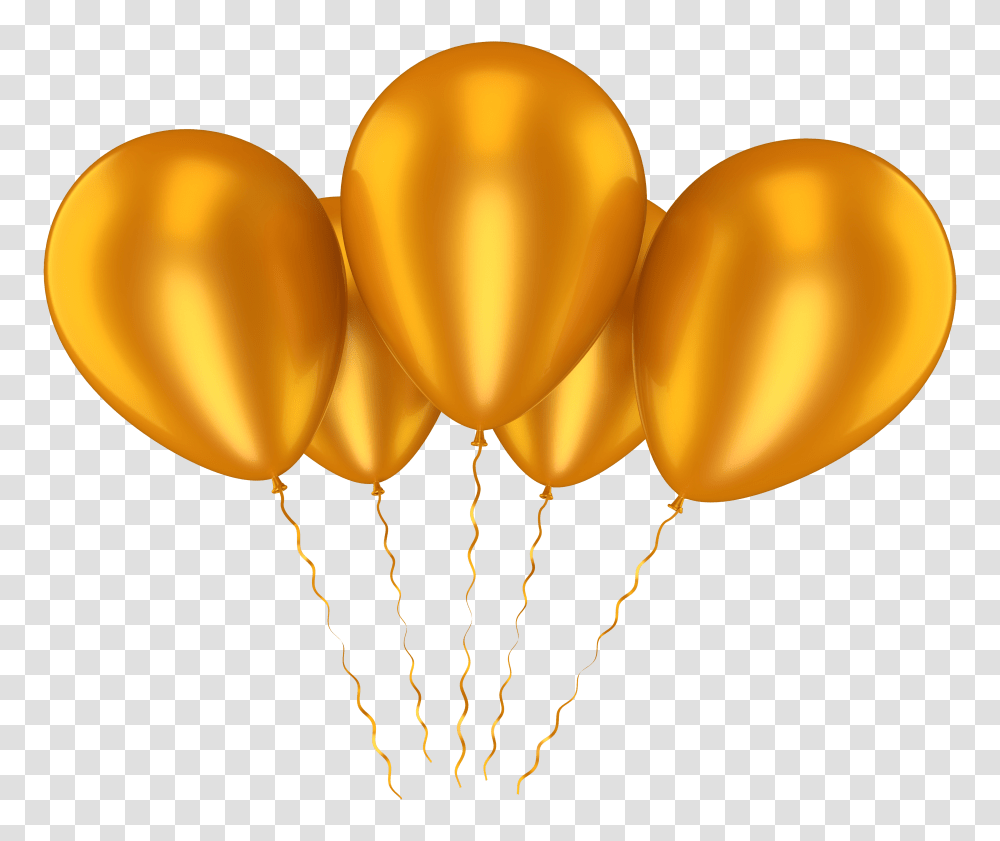 Gold Balloons Clip Art Transparent Png