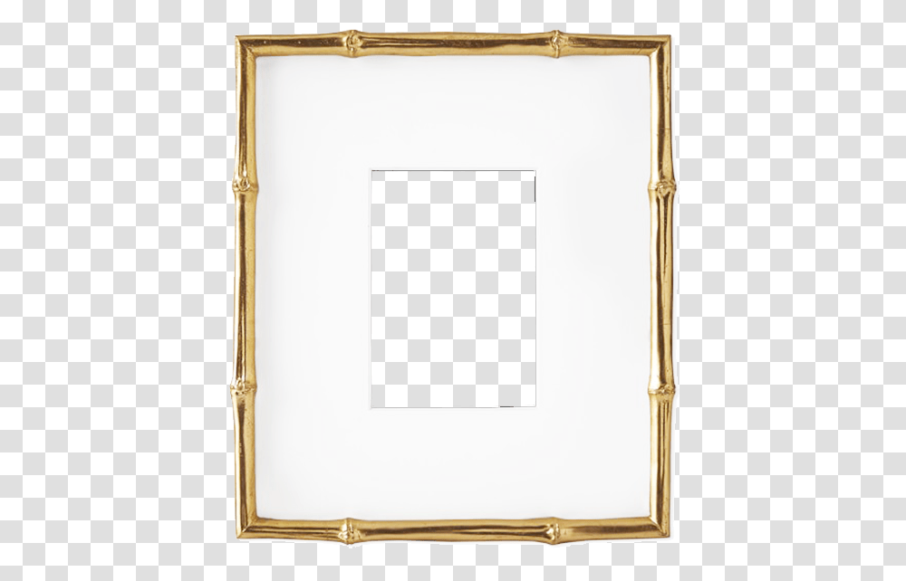 Gold Bamboo Frame Picture Frame, Mirror Transparent Png