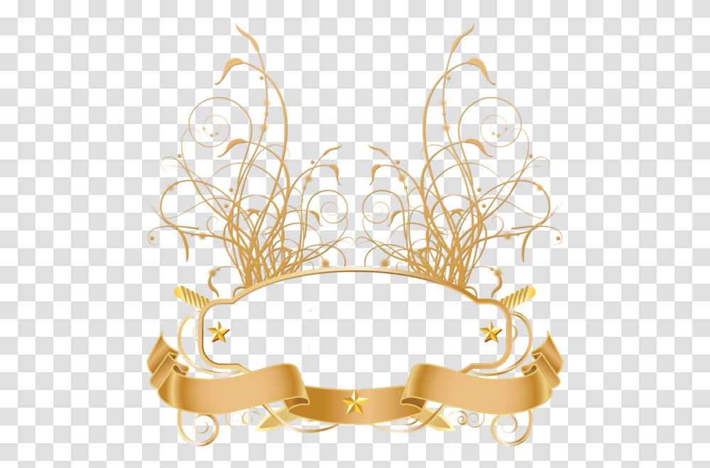 Gold Banner Ribbon, Accessories, Accessory, Jewelry, Crown Transparent Png