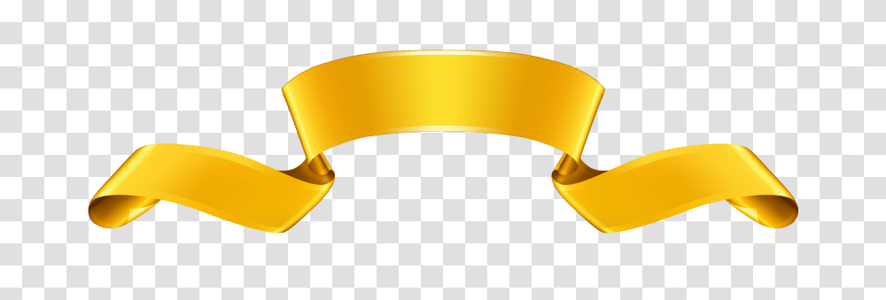 Gold Banner, Spoon, Cutlery, Scroll, Cuff Transparent Png