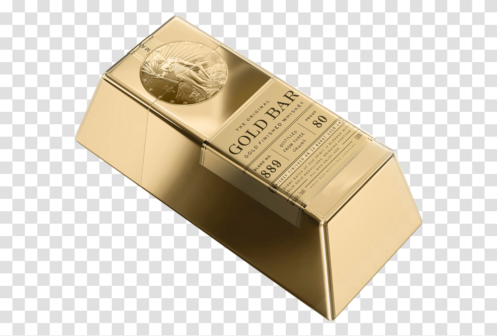 Gold Bar American Whiskey, Box, Money, Coin, Treasure Transparent Png