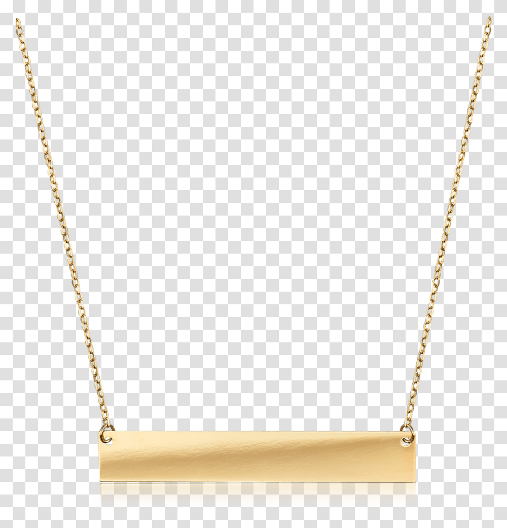 Gold Bar Engravable Necklace In 14k Yellow Stella And Dot Engravable Bar Necklace, Bow, Outdoors, Swing, Toy Transparent Png