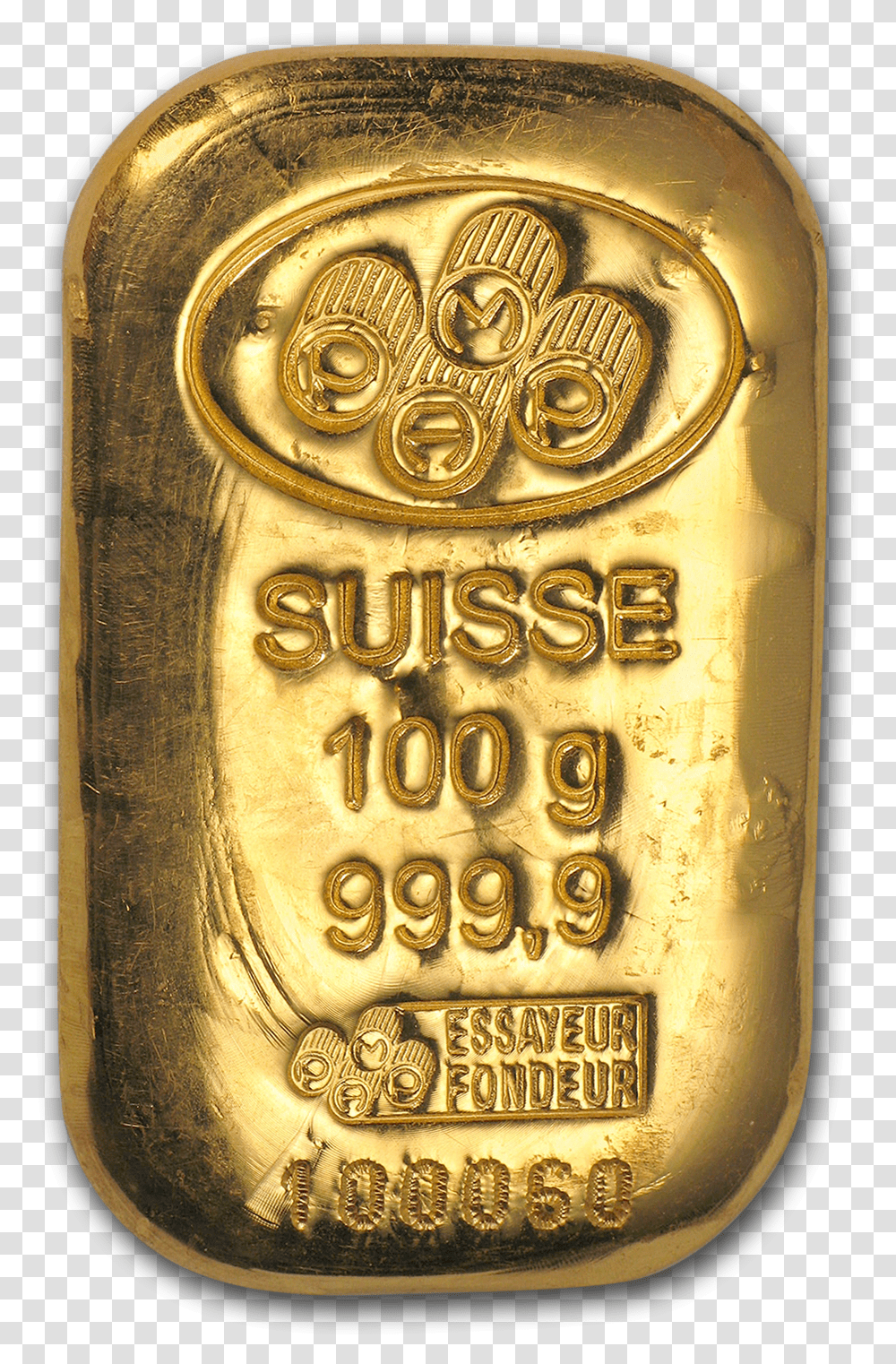 Gold Bar Icon 100 Gram Gold Bar Gold 2181187 Vippng 100grams Of Gold, Logo, Symbol, Trademark, Alcohol Transparent Png