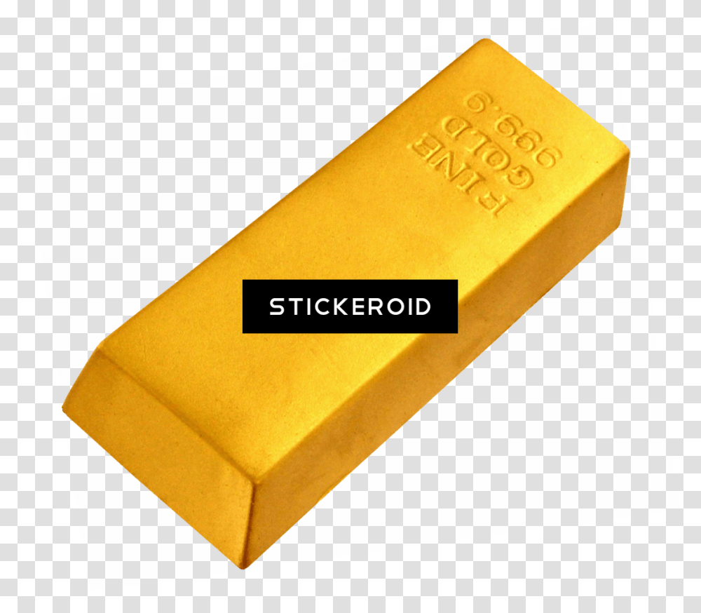 Gold Bar, Rubber Eraser, Box Transparent Png