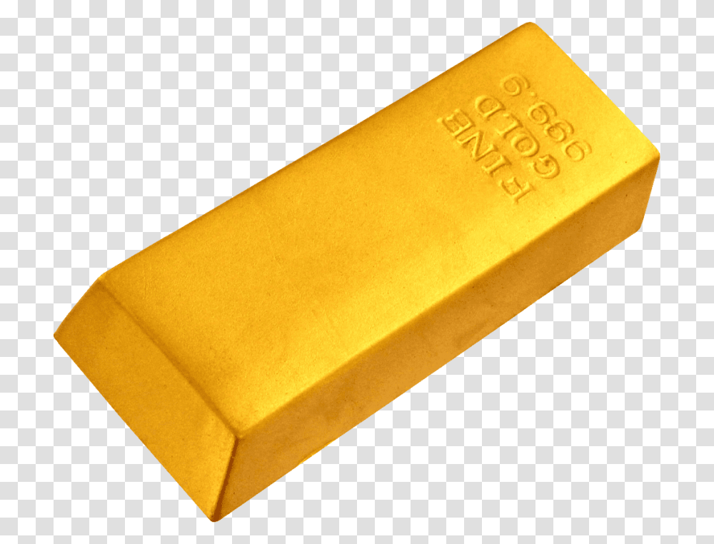 Gold Bar, Rubber Eraser Transparent Png