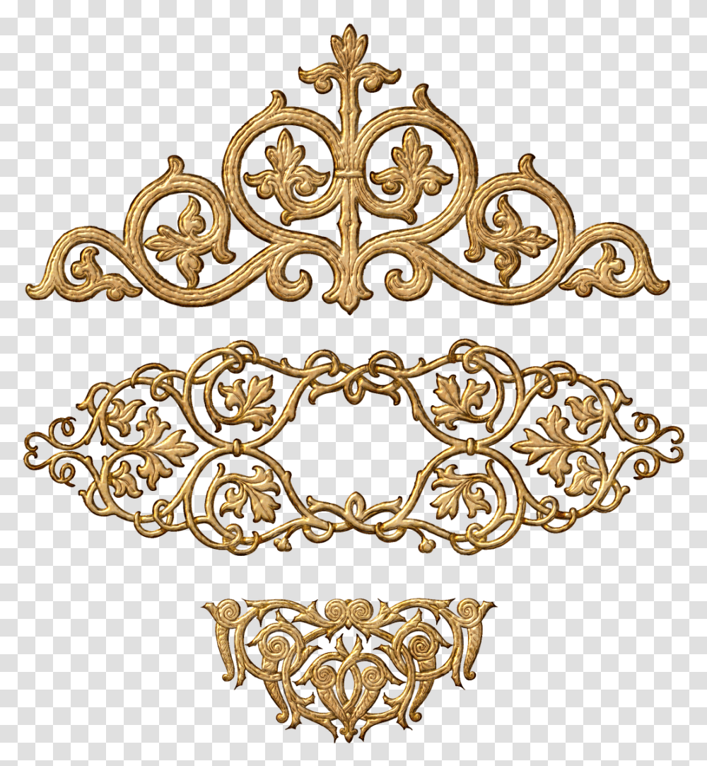 Gold Baroque Ornament, Tiara, Jewelry, Accessories, Accessory Transparent Png