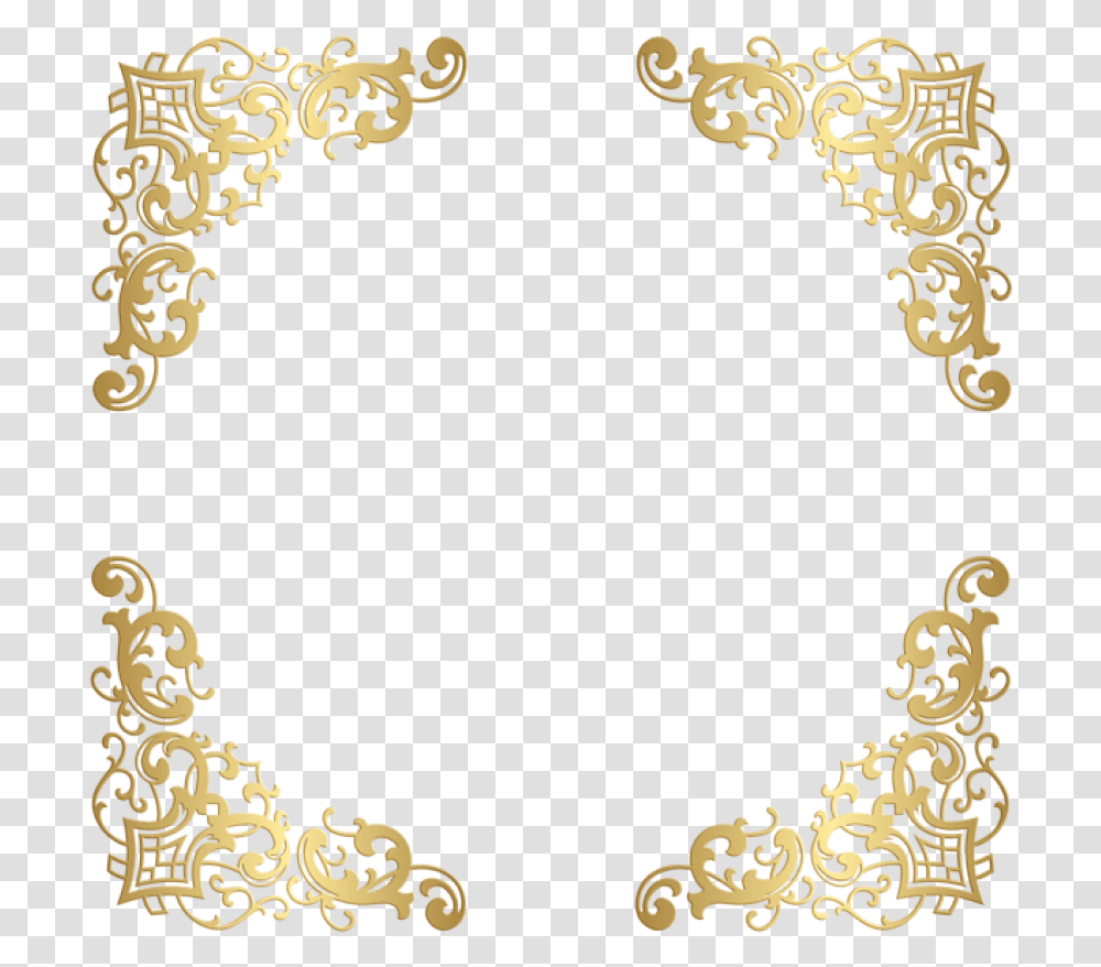 Gold Border Background, Alphabet, Oval, Pattern Transparent Png