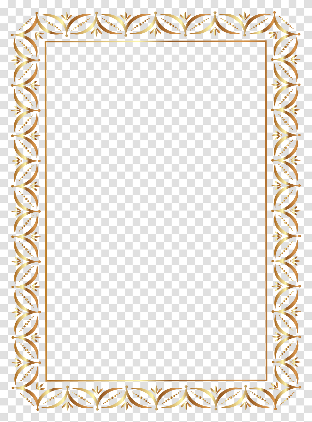 Gold Border Frame Clip Art Gallery, Rug, Mirror, Path Transparent Png